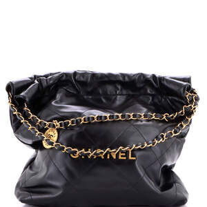 Chanel Small 22 Chain Hobo Quilted Calfskin